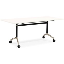 Rapidline Typhoon Flip Top Table 1500W x 750D x 750mmH White Top Silver Frame