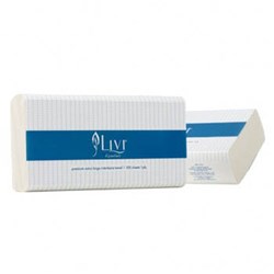Livi Essentials Hand Towel Extra Large 1 Ply 100 Sheets Box Of 24