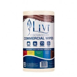 Livi Essentials Commercial Wipes 90 Sheets Brown Carton Of 4