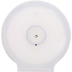 Livi Jumbo Toilet Roll Dispenser Single White