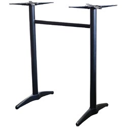 Astoria Hospitality Twin Table Base Suits Top Size Up To 1400W x 800mmD Rectangle Black