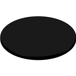 SM France Round Table Top Indoor Outdoor Use 700mm Diameter Black