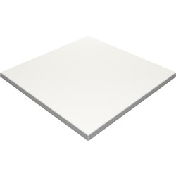 SM France Square Table Top Indoor Outdoor Use 600W x 600mmD White