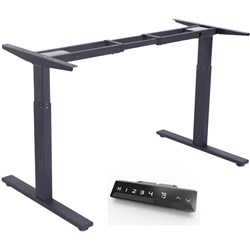 Infinity Electric Height Adjustable Desk 2 Stage Leg Frame Only Black