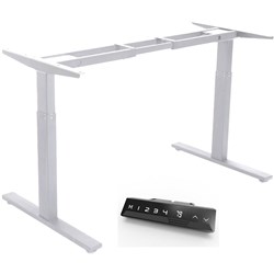 Infinity Electric Height Adjustable Desk 2 Stage Leg Frame Only White