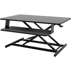 Elevar MaxiShift-L Gas Spring Sit-Stand Desk Riser 900W x 530D x 145-450mmH Black