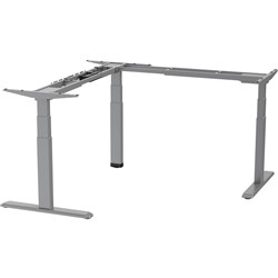 Ergovida Corner Electric Sit-Stand Desk Frame Only 1700/1800W x 700D Grey