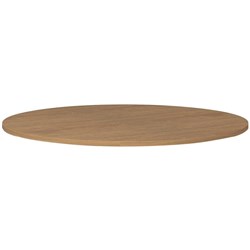 OM Premier Round Meeting Table Top Only 900 Diameter x 25mmH Regal Walnut