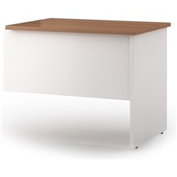 OM Premier Desk Return 900W x 600D x 720mmH Virginia Walnut And White