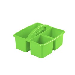 Visionchart Creative Kids Small Plastic Storage Caddy 235Wx227Dx123mmH Lime Green