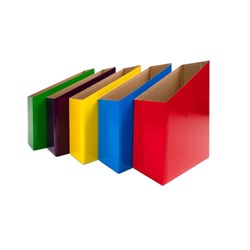 Visionchart Creative Kids Cardboard Magazine Box Assorted Colours Pack of 5