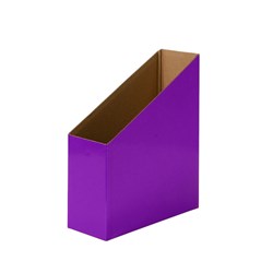 Visionchart Creative Kids Cardboard Magazine Box Purple Pack of 5