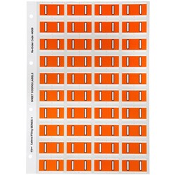 Avery Alphabet Coding Label I Side Tab 25x42mm Orange Pack Of 240