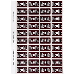 Avery Alphabet Coding Label Mc Side Tab 25x42mm Brown Pack Of 240