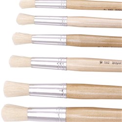 Jasart Hog Bristle Series 582 Round Brushes Size 9 Pack Of 12