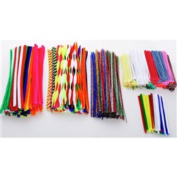 Jasart Pipe Cleaners 0.6x30cm Tinsel Assorted Pack of 150