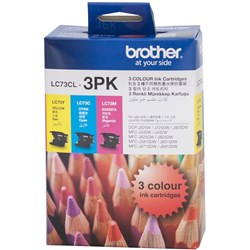 Brother LC-73CL Ink Cartridge Colour Value Pack CMY