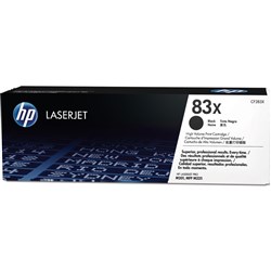 HP 83X LaserJet Toner Cartridge High Yield Black CF283X