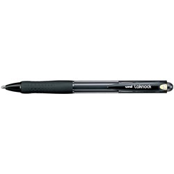 Uni SN100 Laknock Ballpoint Pen Retractable Broad 1.4mm Black