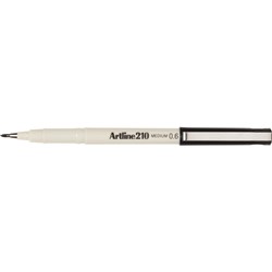 Artline 210 Fineliner Pen Medium 0.6mm Black