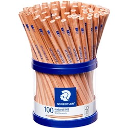 Staedtler 130 Natural Graphite Pencils HB Cup of 100