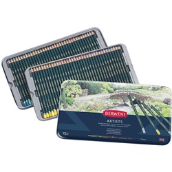 Derwent Artist Pencils Assorted Tin Pack Of 72