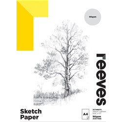 Reeves Artist Sketch Pad A5 90gsm 30 Sheet