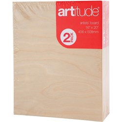 Artitude Canvas 16 x 20 Inch Thick Edge Board Pack of 2